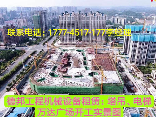 萬達廣場、岳麓青城一二三期   租賃塔吊、電梯實情